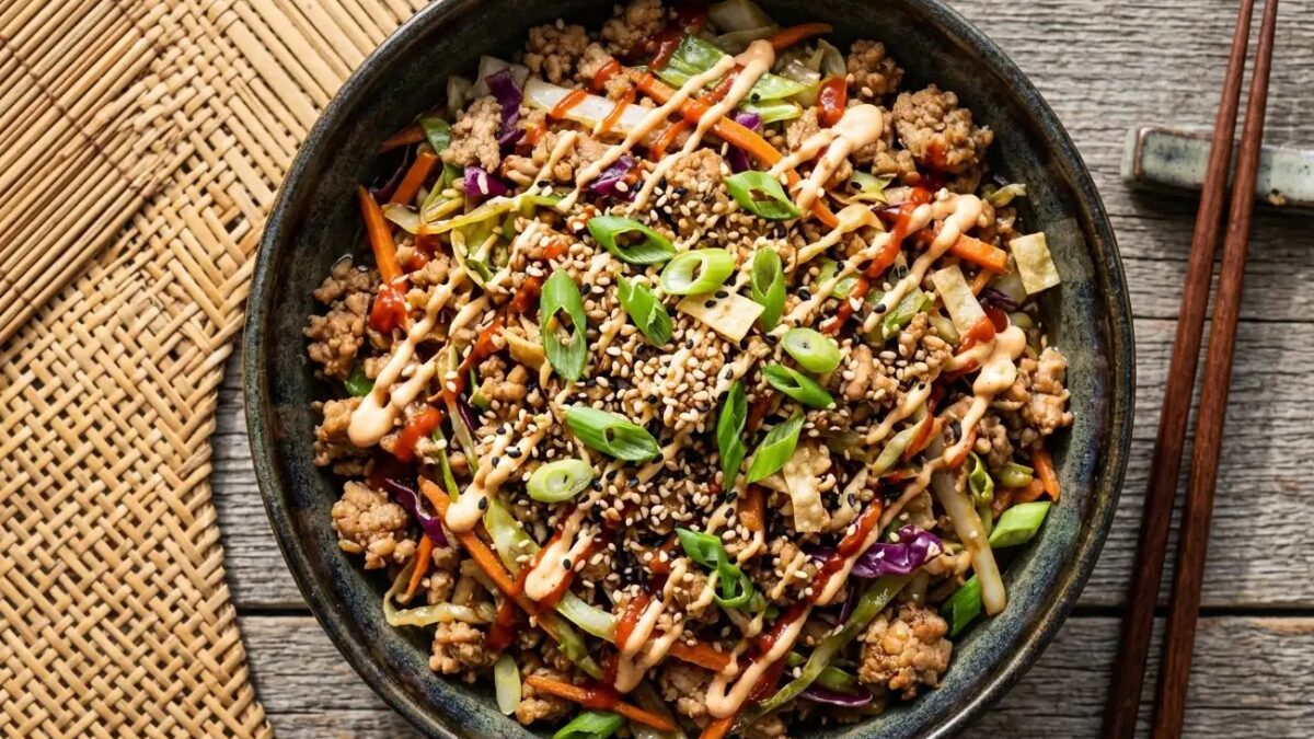 High-Protein Egg Roll in a Bowl: The 15-Minute Low-Carb Dinner Taking Over TikTok