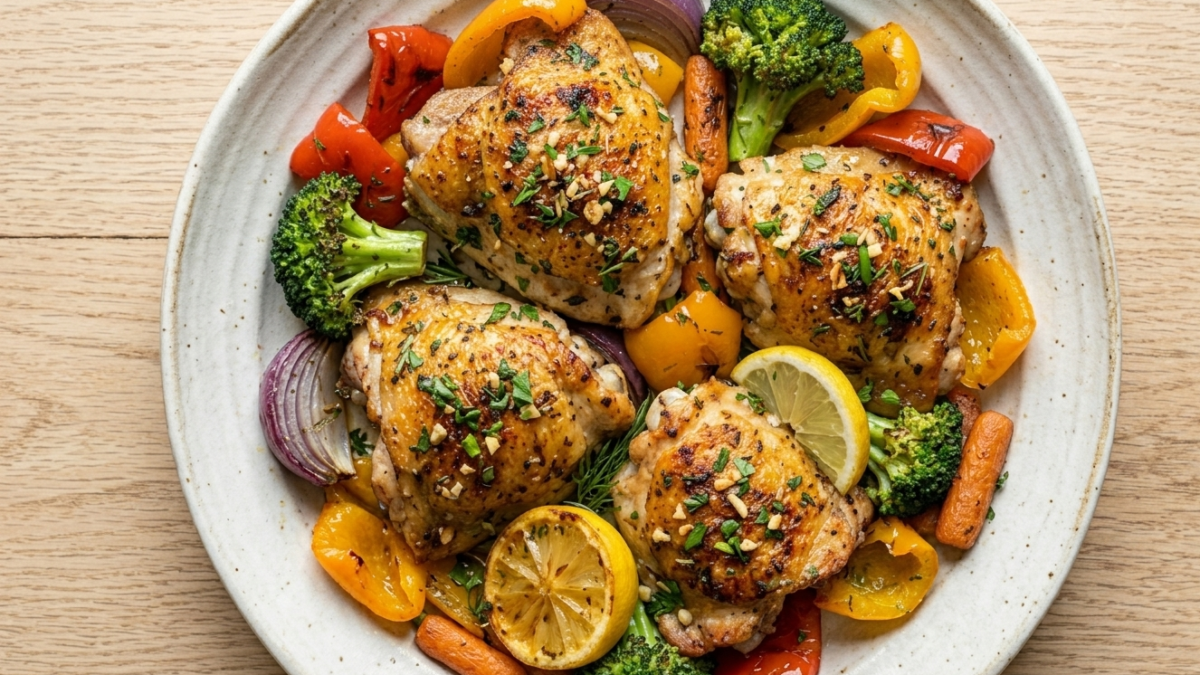 One‑Pan Lemon Herb Chicken and Veggies: The 30‑Minute Dinner Busy Moms Need