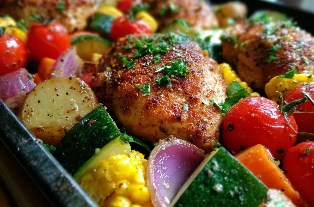 Sheet Pan Chicken and Veggies: A $20 Dinner for the Whole Family